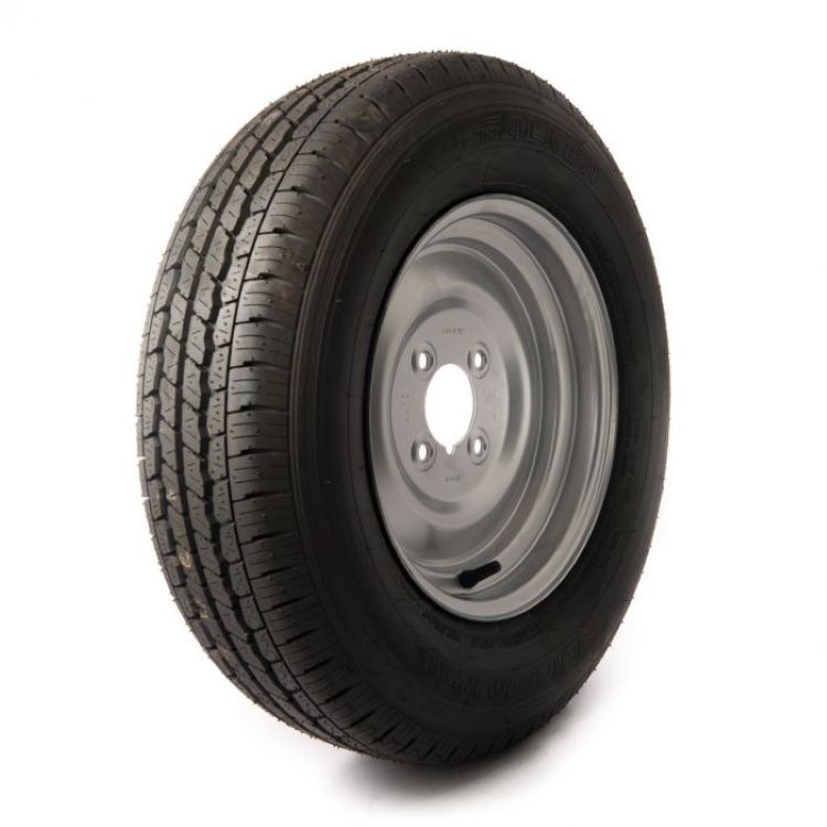 155/ R12 C, 8 ply, 4 on 4 PCD wheel assembly
