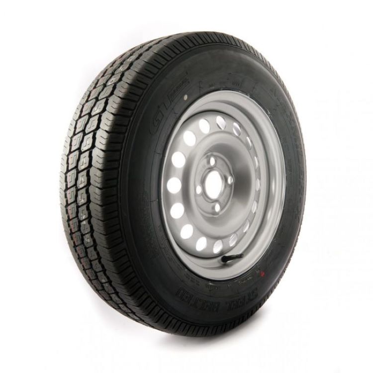 195/ 70 R14C,  4 on 100mm  PCD wheel assembly